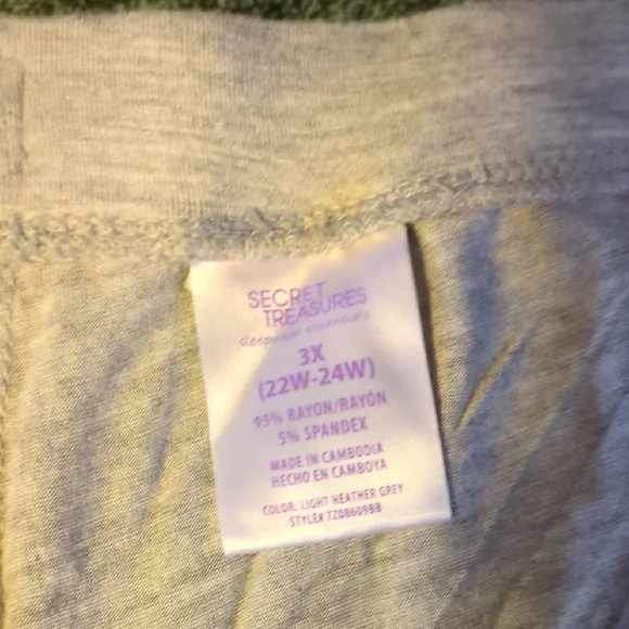 Secret Treasures Heather Gray Lounge Pants - Picture 3 of 4